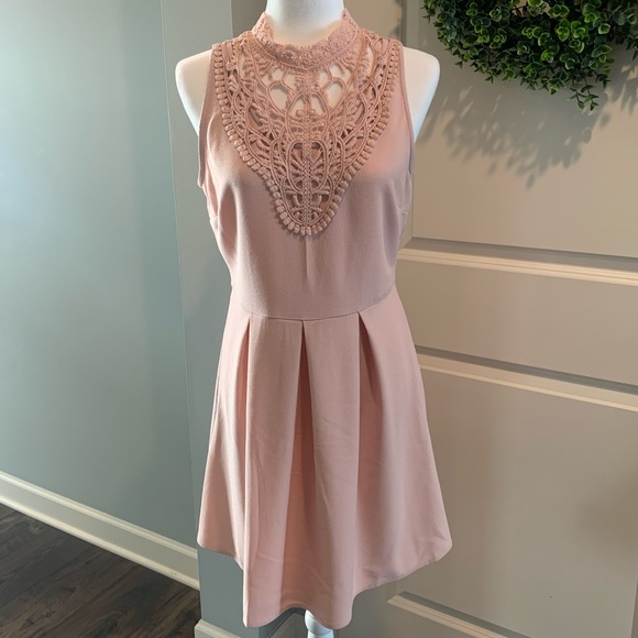 nordstrom blush pink dress
